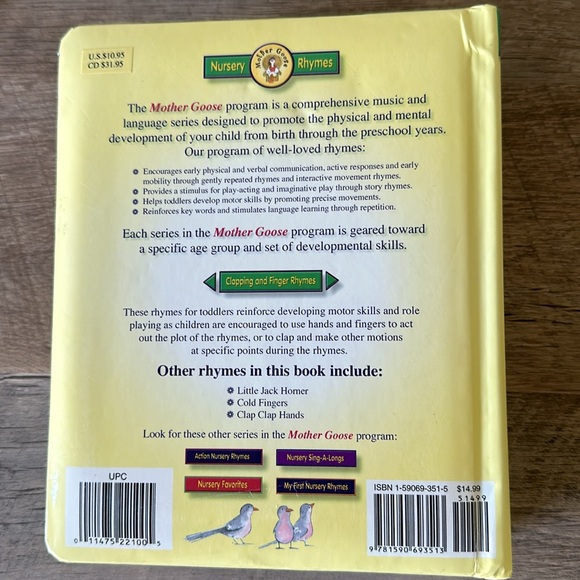 Mother Goose Nursery Rhymes 2002 with spider toy no CD - Picture 12 of 12